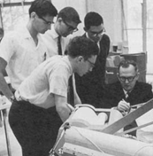 Professor Charles L. Miller and students